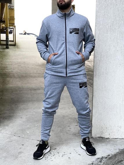 Чоловічий спортивний костюм Puma сірий | Зображення 6