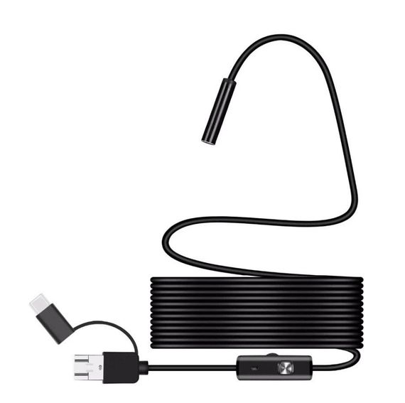 USB камера гнучкий ендоскоп Primo 5.5 mm / 3.5 m Type-C / MicroUSB для телефону Android