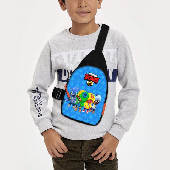 Сумка через плече дитяча Brawl Stars 29х17 см сумка слінг для хлопчика (01922)