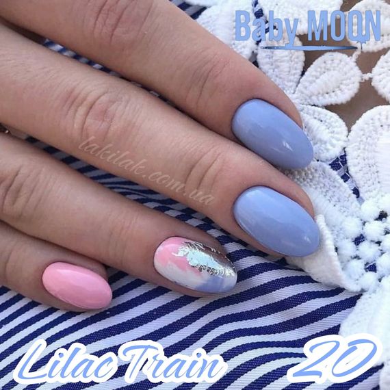 Гель-лак BABY MOON Lilac Train №20 лавандовый, 6 мл