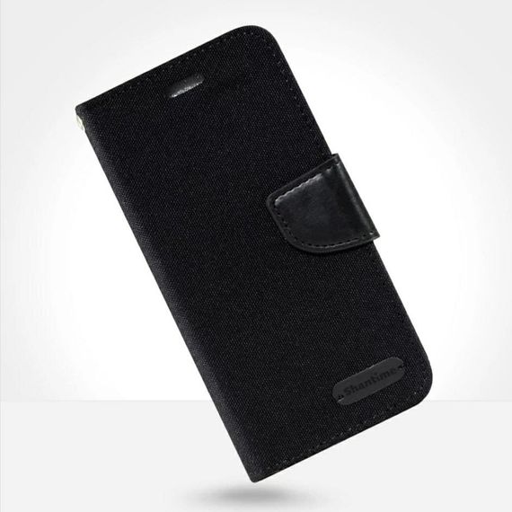 Чохол книжка Textile для Tecno POP 4 колір Чорний