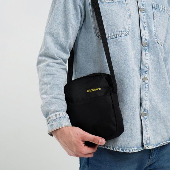 Рюкзак городской 3в1 с сумкой и кошельком, 18л, 42х33х10 см, 9018, Черный / Дорожный комплект | Зображення 4