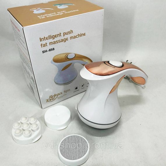 Масажер м'язовий з різними насадками Relax, Масажний пістолет для рук і ніг, Вібратор для масажу тіла ZE-67 | Зображення 8