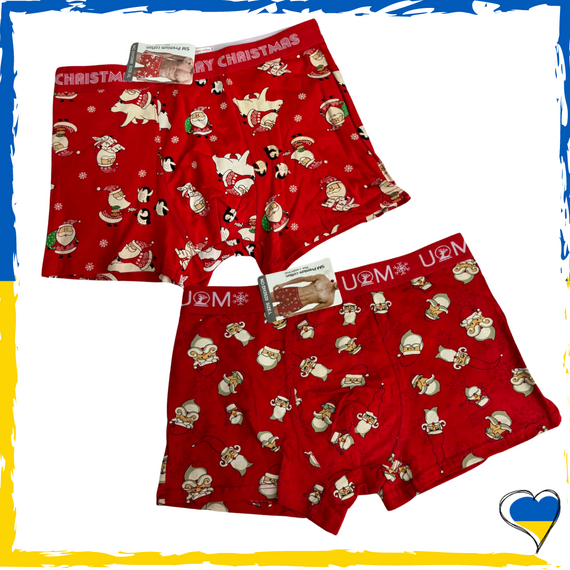 Нижня чоловіча білизна новорічна. Труси чоловічі новорічні. Чоловічі, підліткові