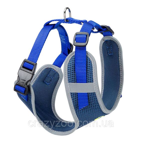 Шлея для собак та котов Ferplast Nikita Fashion P S cиняя A: 24-31 см B: 30-41 см 1.5 см 75468725