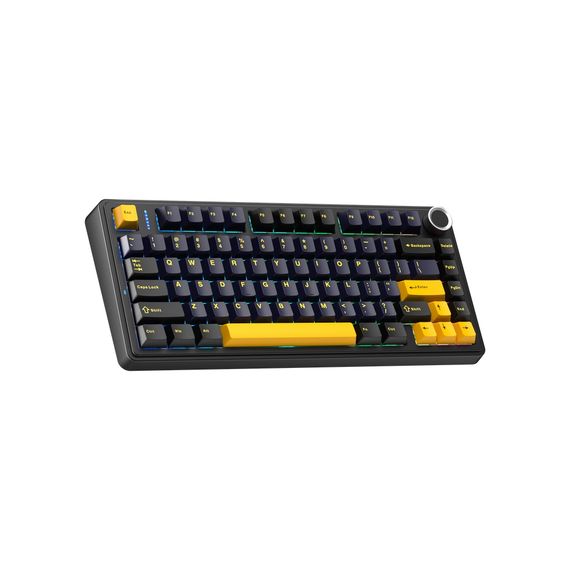Клавіатура Aula F75 Gasket Greywood V3 switch Hot-Swap PBT Wireless/Bluetooth/USB Black (6948391208626) | Зображення 2