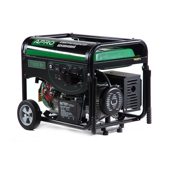 Генератор бензиновий 4-тактний GG-70Е 7.0/7.5 кВт (електро запуск) APRO 8521091 | Зображення 1