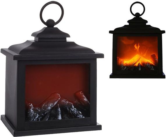 Камін декоративний "Black&Fire" з LED підсвічуванням, 12х19х17см | Зображення 1