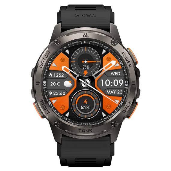 Смарт-годинник тактичний Kospet Tank T3 Metal Black (KTT0003MB) | Зображення 1