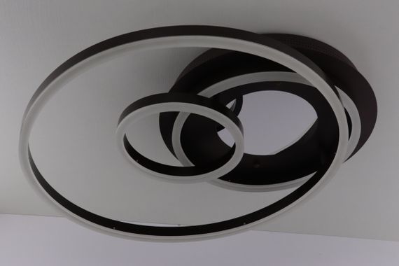 Люстра світлодіодна стельова LED світильник для квартири на стелю лед з пультом 25629 Коричневий 10х50х56 см. | Зображення 6