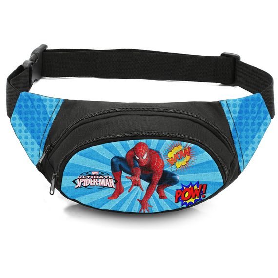 Сумка-бананка дитяча з принтом Людина-павук поясна сумка для хлопчика (4678)