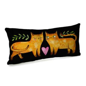 Подушка для дивану оксамитова Мурр-любов 50x24 см (52BP_24L003)
