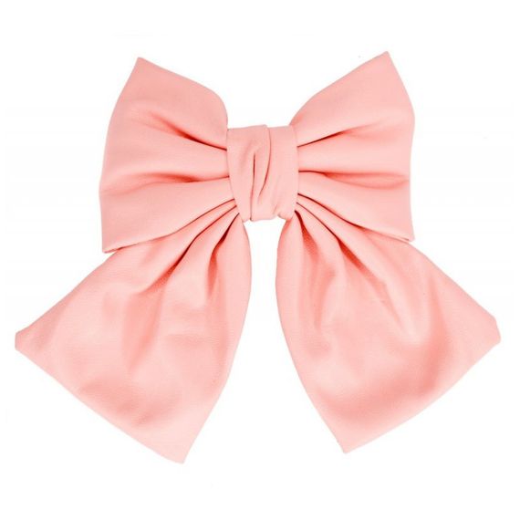 Детская зацепка-бант 0901-191-11 эко-кожа, розовый