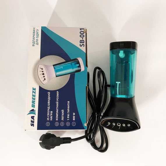 Відпарювач портативний SeaBreeze SB-002, компактний універсальний відпарювач. Колір: чорний | Зображення 5