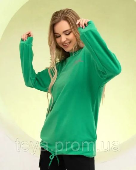 Толстовка цвет зеленый размеры S, XL, M, L FI_007004 | Зображення 1