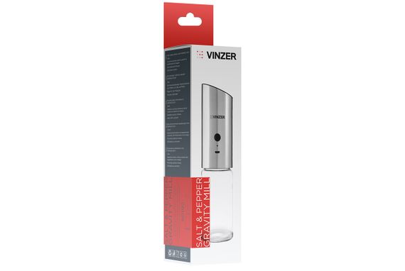 Мельница для перца и специй электрическая гравитационная Vinzer 50192 с USB-зарядкой | Зображення 2