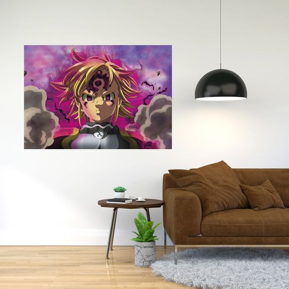 Плакат-постер з принтом Кавун Nanatsu no Taizai - Сім смертних гріхів А3 ПЛ000814(А3+)