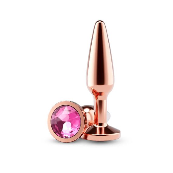 Анальна пробка NS Novelties Rear Assets — Tapered — Medium — Rose Gold — Pink Sex Aura