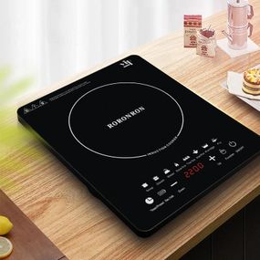 Индукционная плита c сенсорной панелью 2200W RR-915 стеклокерамика