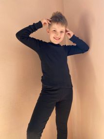 Термобілизна Cotton дитяча чорна
