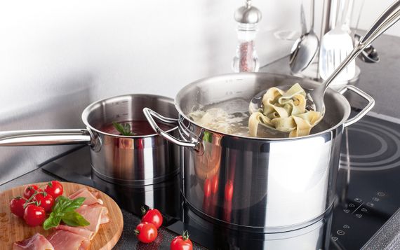 Каструля Vinzer Universum 50064, 6.5 л, 24 см, з нержавіючої сталі з кришкою, для всіх типів плит | Зображення 4