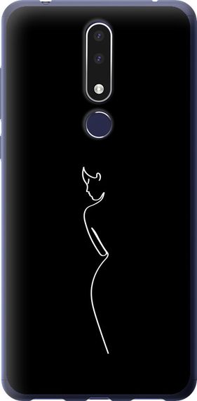 Чехол на Nokia 3.1 Plus Силуэт1 "4590u-1607-17620"