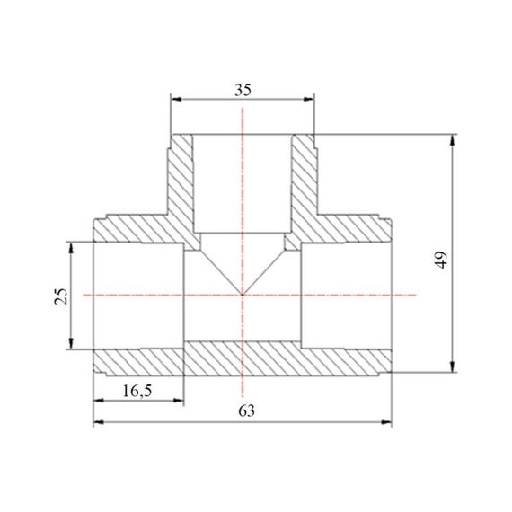 Трійник PPR Blue Ocean 25 SD00009198 | Зображення 1