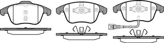 Колодка гальм. диск. AUDI Q3 (0611-) передн. (вир-во REMSA) REMSA 121921 на SEAT ALHAMBRA (710, 711)