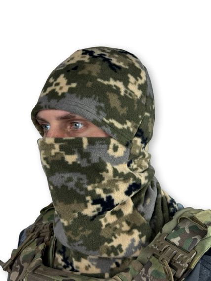 Шапка-маска, балаклава ТТХ флісова, Піксель