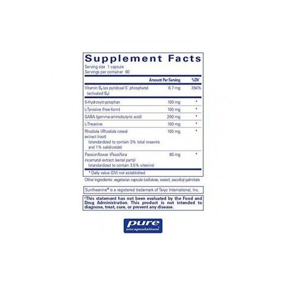 Комплекс для профілактики нервової системи Pure Encapsulations Emotional Wellness 120 Caps PE-01023 | Зображення 1