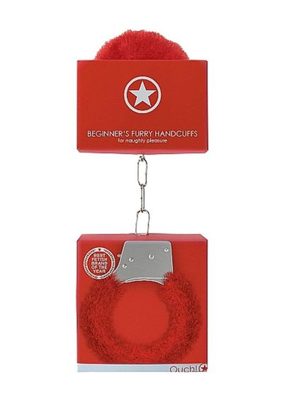 Наручники Beginners Handcuffs Furry — Red sexstyle | Зображення 3