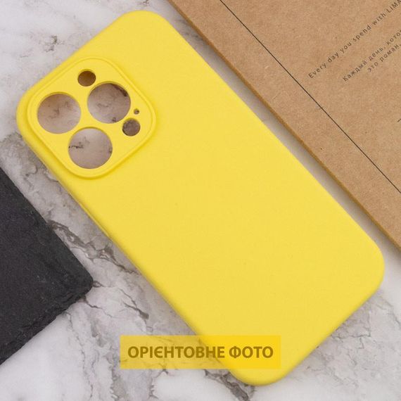 Чехол Silicone Case Full Camera Protective (AA) NO LOGO для Apple iPhone 17 Air (6.5") Желтый / Yellow | Зображення 2