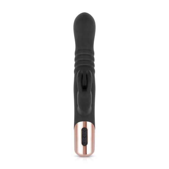 Вібратор-кролик Rosy Gold - Rabbit Vibrator with thrusting function - Black Sex Aura | Зображення 2