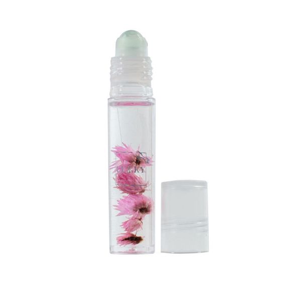 Дитяча олійка-блиск для губ Aqua Fleur T22004 з рожевими квітами