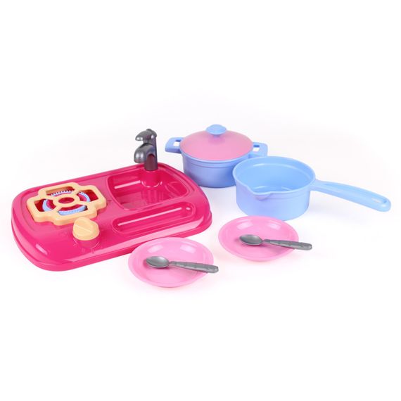 Набір ігровий "Кухня з набором посуду" ТехноК 5989TXK, 11 предметів | Зображення 1