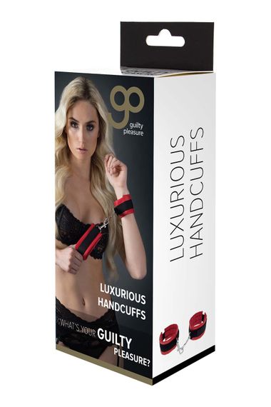 Наручники GP LUXURIOUS HANDCUFFS RED | Зображення 1