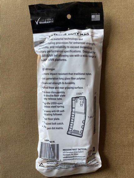 Магазин Магазин на 30 патронов Магазин MFT кал. 5.56 х 45 мм  Магазин 5,56 Рожки Рожки на АР Магазин ar15 | Зображення 1