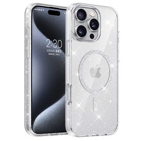 Чехол TPU Eclipse Sparkle (MagFit) для Apple iPhone 16 Pro (6.3") Clear