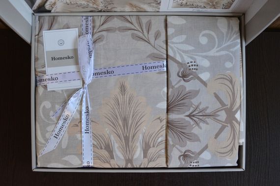 Постільна білизна First Choice Homesko Ranforse сімейний 160 х 220 см Lara Ekru | Зображення 2