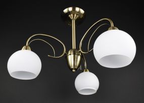 Люстра стельова на 3 лампочки 27273 Бронза 37х51х51 см.