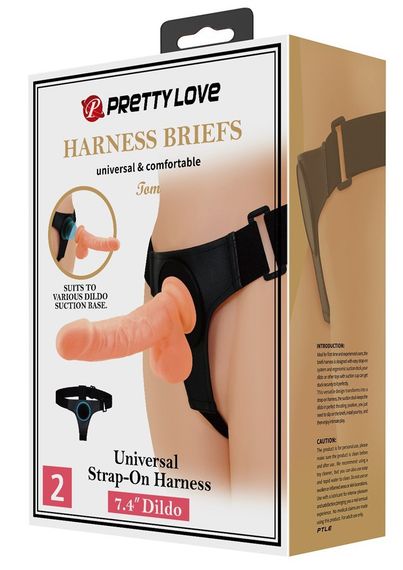 Страпон жіночий Pretty Love - HARNESS BRIEFS Tom, BW-022090NR sexstyle | Зображення 9