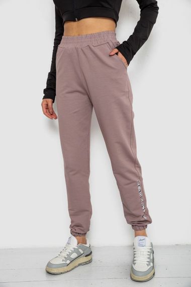 Спорт штани женские  -уценка, цвет темно-бежевый, 238R57673-U-5 | Зображення 2