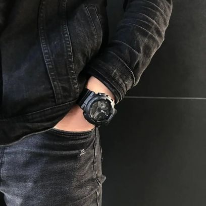 Чоловічий годинник Skmei 1688 All Black. | Зображення 3