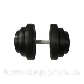 Гантель наборная композитная в пластиковой оболочке Rock Pro-R 19,5 кг NE-PL-R-019