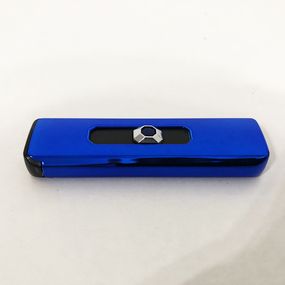 Спіральна сенсорна електрична usb запальничка синя | Електронна запальничка VU-700 спіральна подарункова