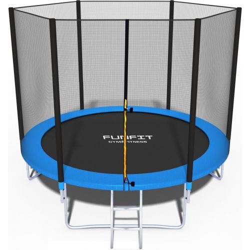 Батут Funfit 8ft (252см) синий с внешней сеткой | Зображення 1