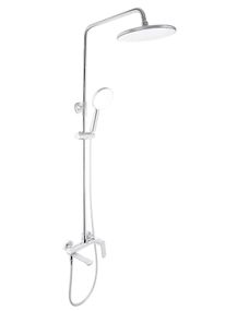 Душова система універсальна Qtap Evia Chrome з виливом QTEVI111CRM47583