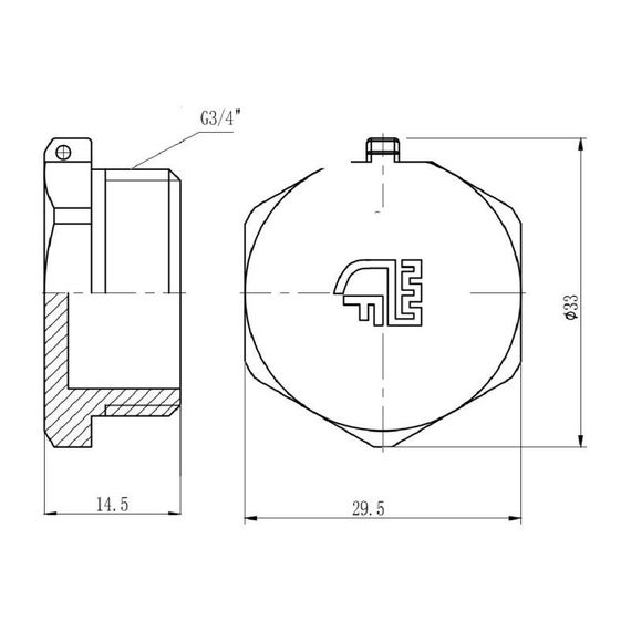 Заглушка Thermo Alliance Forte 3/4" НР SF35320 | Зображення 1