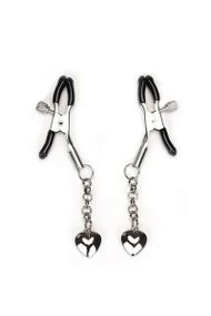 Затискачі для сосків Liebe Seele Solid Heart Nipple Clamps Сріблясті One Size
