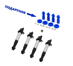Катушка зажигания ВАЗ 2190 Гранта 16 кл. дв. на свечу (комплект 4 шт.) Tesla